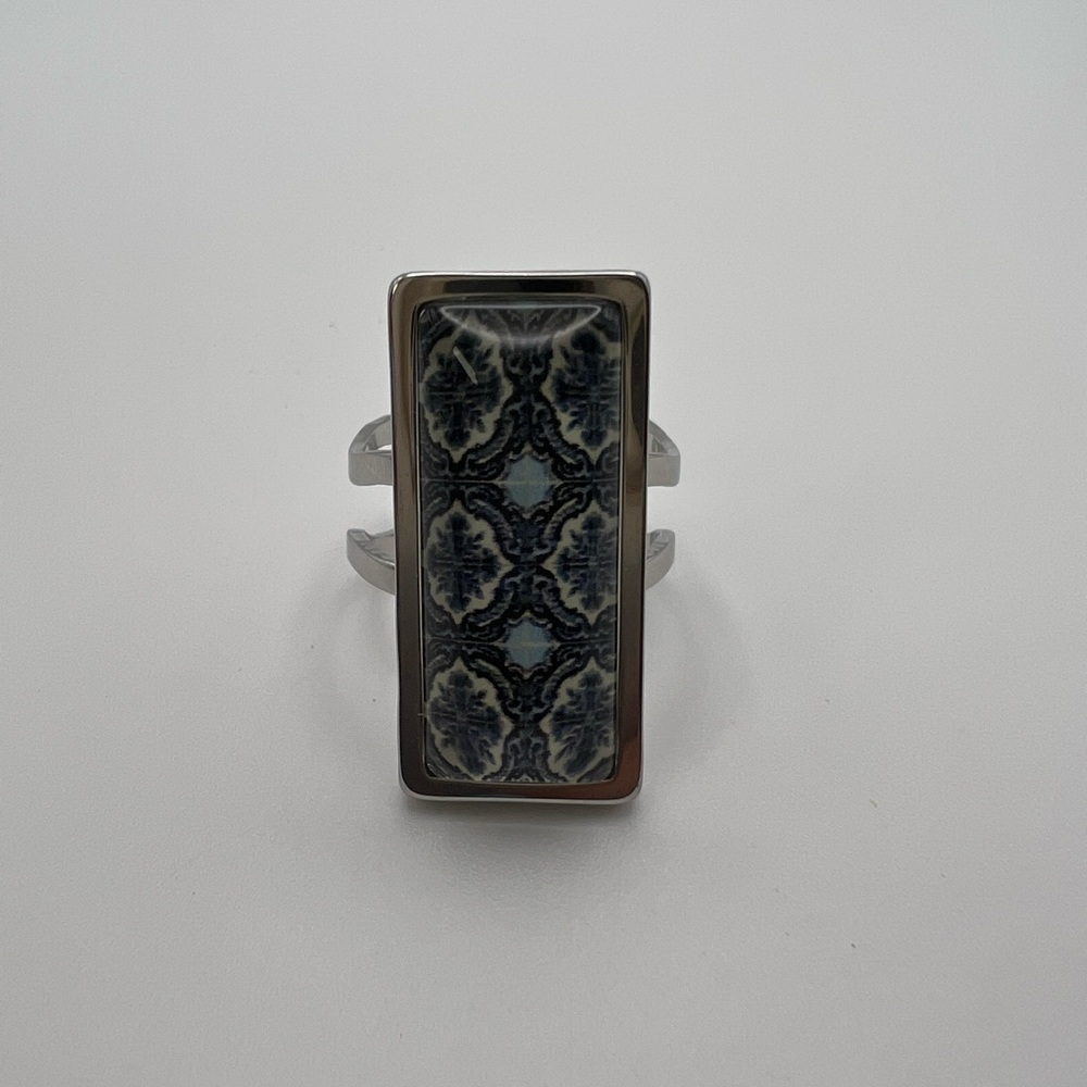 Elegant Rectangular Statement Rings - Classic Min… - image 7